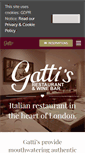 Mobile Screenshot of gattisrestaurant.co.uk